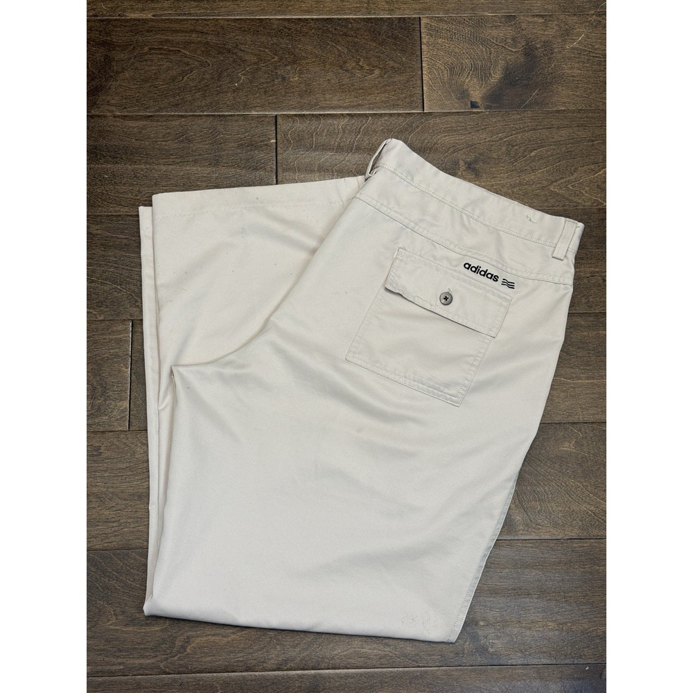 Adidas Pants Climalite Men Size 40X30 Khaki Golf Pants Lightweight